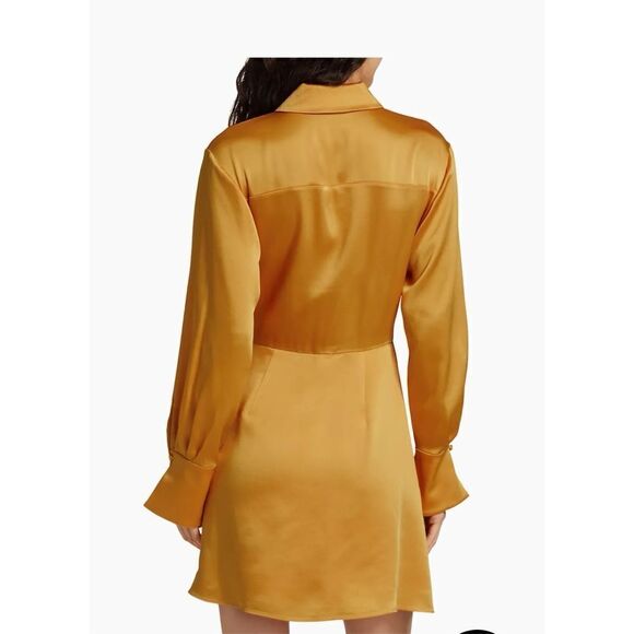 SIMKHAI
Talit Draped Knee-Length Surplice Dress size 6 - Picture 3 of 6